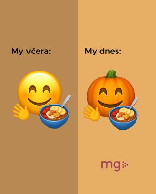 A neříkejte, že je tomu jinak! 🤭 Krásného Halloweena! 🎃 #mgczsk #snidane #instantnikase #zdravastrava #vyziva